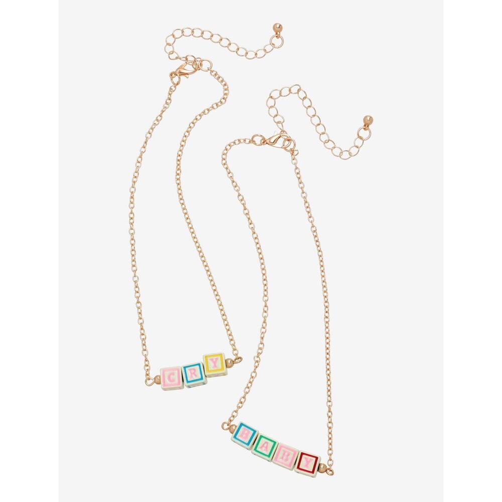 NWT Melanie Martinez Cry Baby Blocks Necklace Set - Picture 2 of 3
